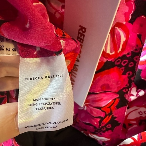 NWT Rebecca Vallance silk floral Bramble top - Picture 9 of 10